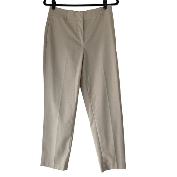 H&M Tapered Leg Slacks Light Beige Size 6 - Picture 1 of 6